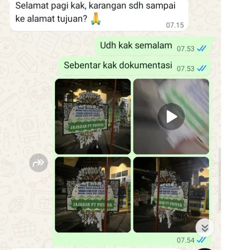 Pengiriman Papan Bunga Selamat Rawa Badak Utara