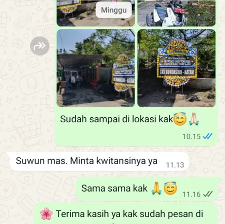 Pengiriman Papan Bunga Duka Rawa Badak Utara