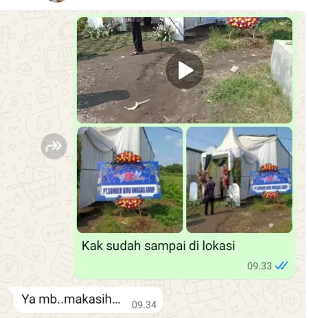 Pengiriman Karangan Bunga Rawa Badak Utara