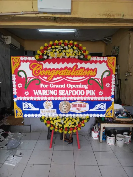 Papan Bunga Ucapan Selamat Rawa Badak Utara